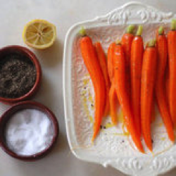 Steamed carrots